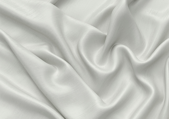 Akoya Faux Silk, Lustre Pure Silver - Motorised Roman Blind - Image 4